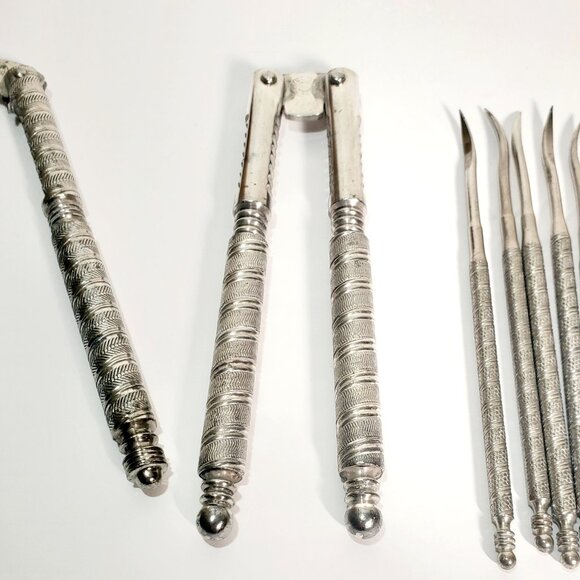 Antique Metal Nut & Seafood Cracker Set – 1909 Patent + Jennings Bros+5 picks - Picture 3 of 13